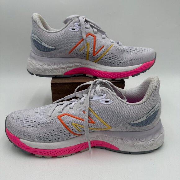 New Balance Fresh Foam X 880v12 Libra Vibrant Pink Woman’s size 7 gray pink sne - Picture 1 of 12